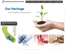 Tablet Screenshot of heritageprovidernetwork.com